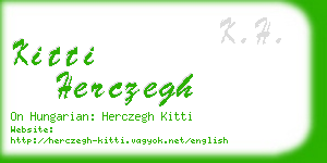 kitti herczegh business card